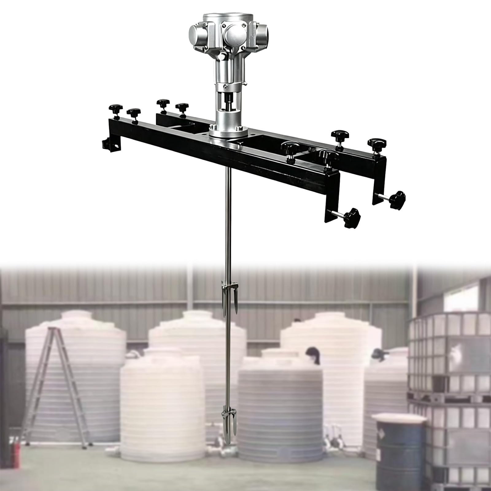 Agitatore pneumatico per IBC, miscelatore industriale di liquidi