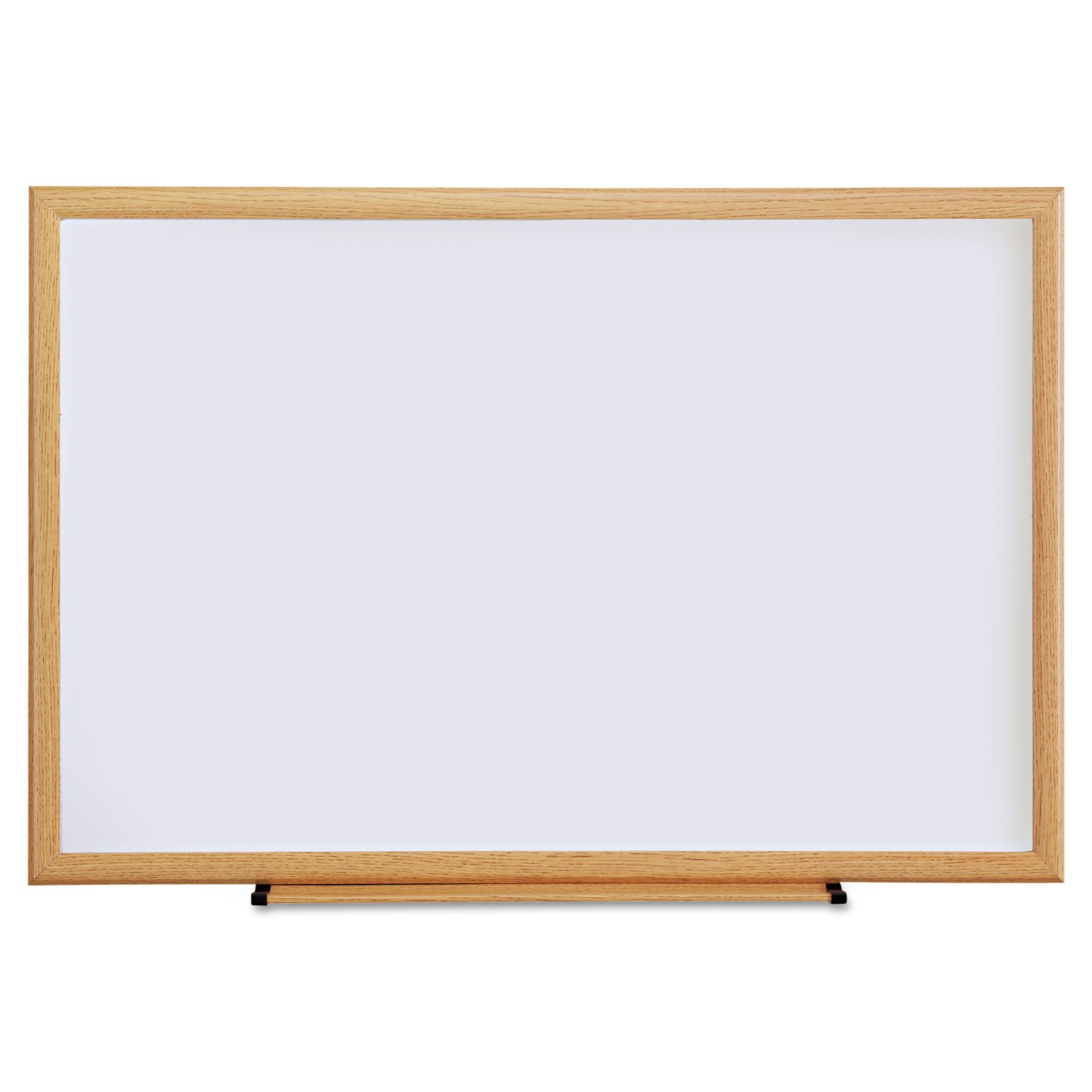 Universal Dry Erase Board, Melamine, 36 x 24, Oak Frame (UNV43619)