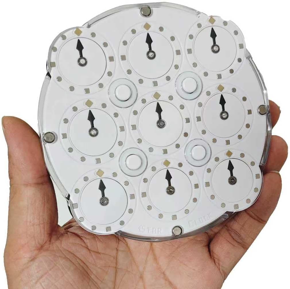 CuberSpeed Estar Bearings Clock Puzzle Magnetic Bearing Clock Puzzle Estar Puzzle Clock Toys