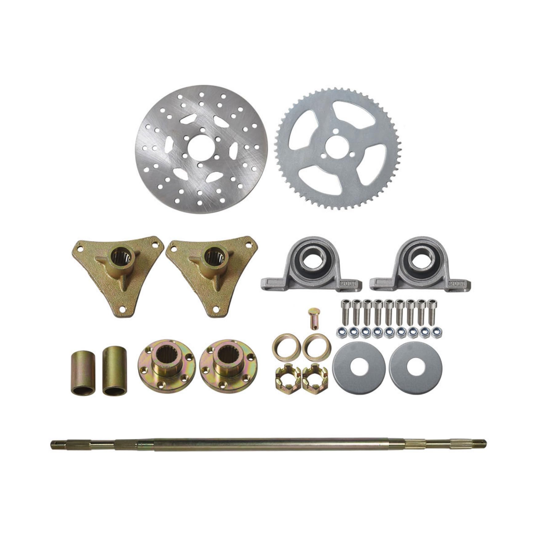 Amazon.com: Silscvtt 29 inch Rear Live Axle Kit Complete Sprocket