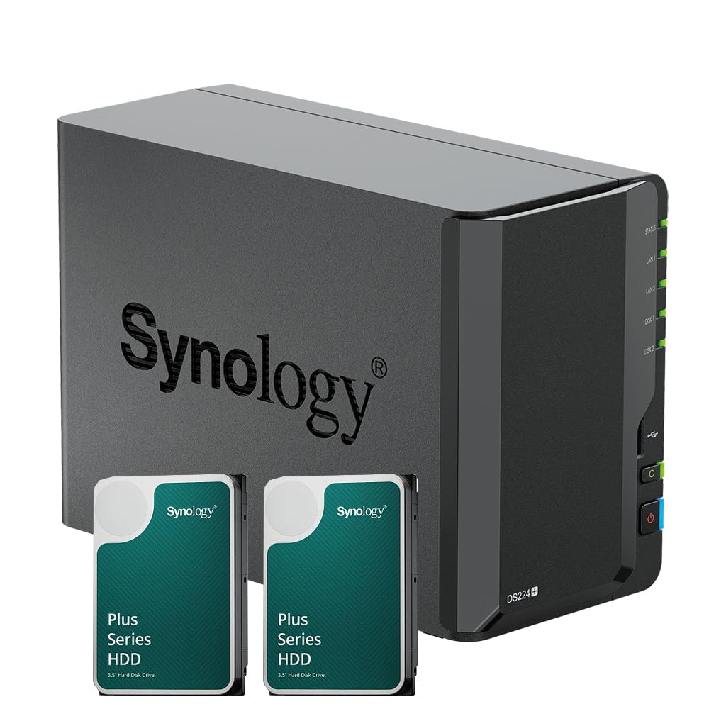 Bundle NAS Synology DS224+ 2Go avec 2 disques Synology 4To