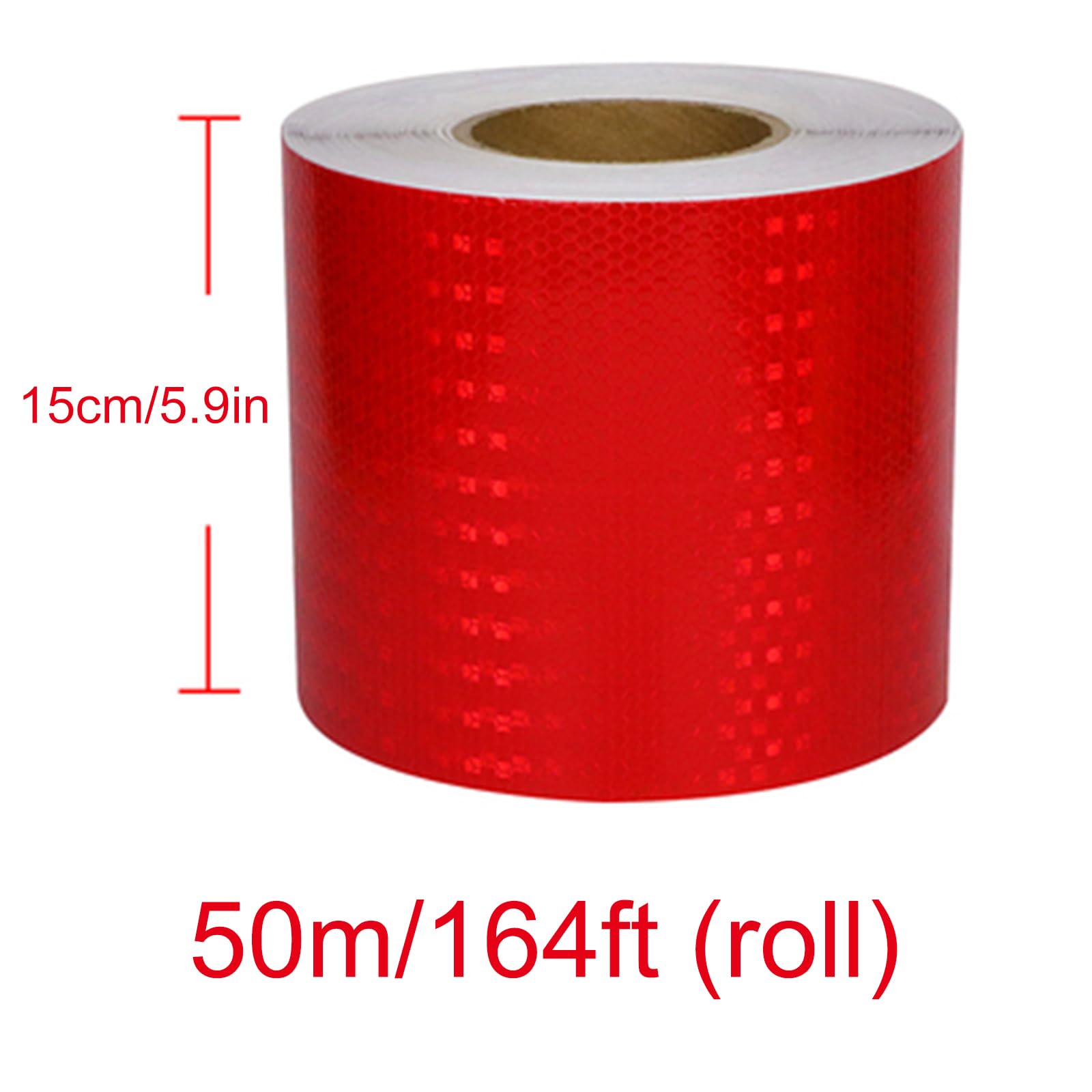 Cinta adhesiva de seguridad para exteriores, Cinta reflectante, cinta de advertencia reflectante, pegatina de seguridad nocturna, cinta adhesiva impermeable de seguridad for remolques, camiones, 15 cm