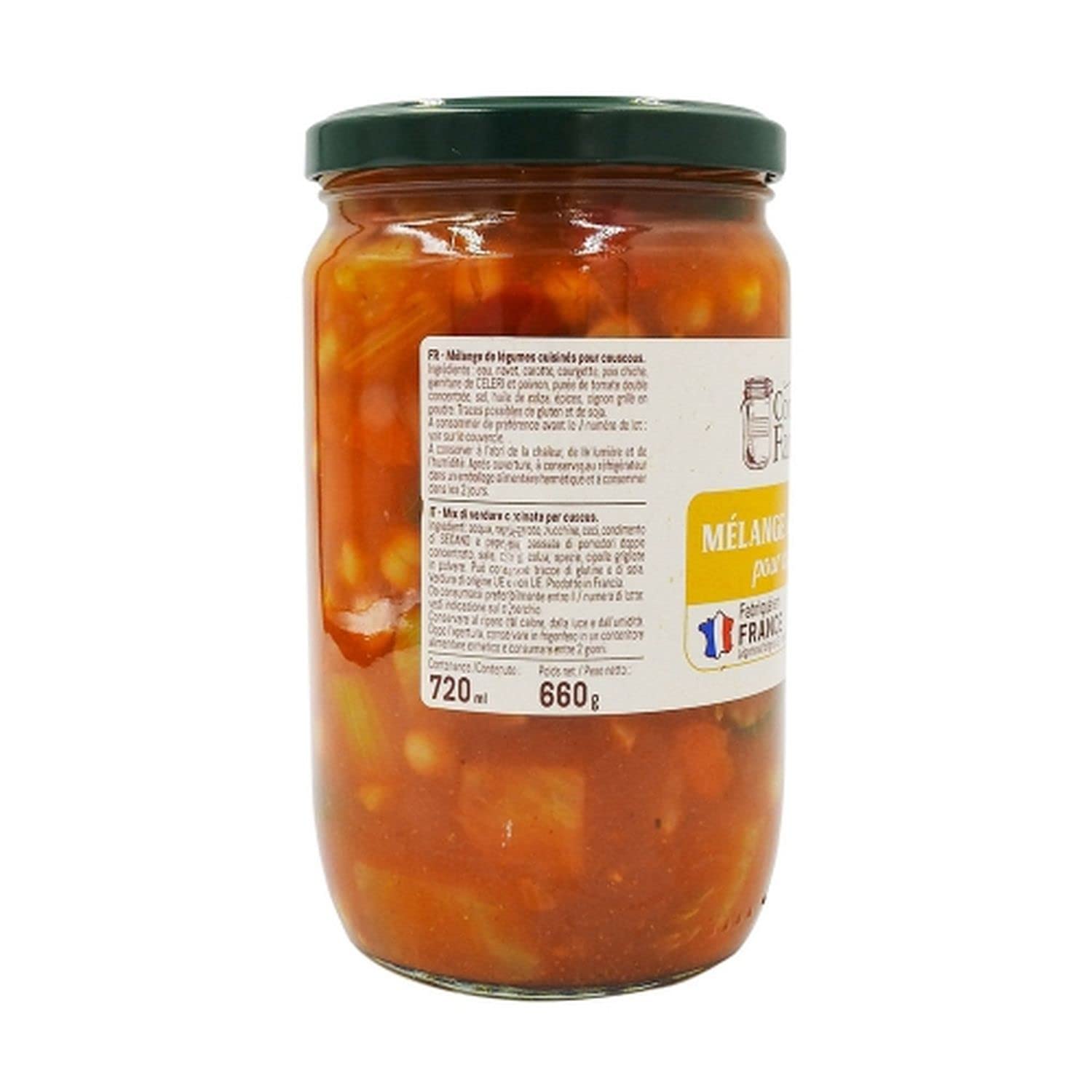Lot 12x Légumes pour couscous - Bocal 660g