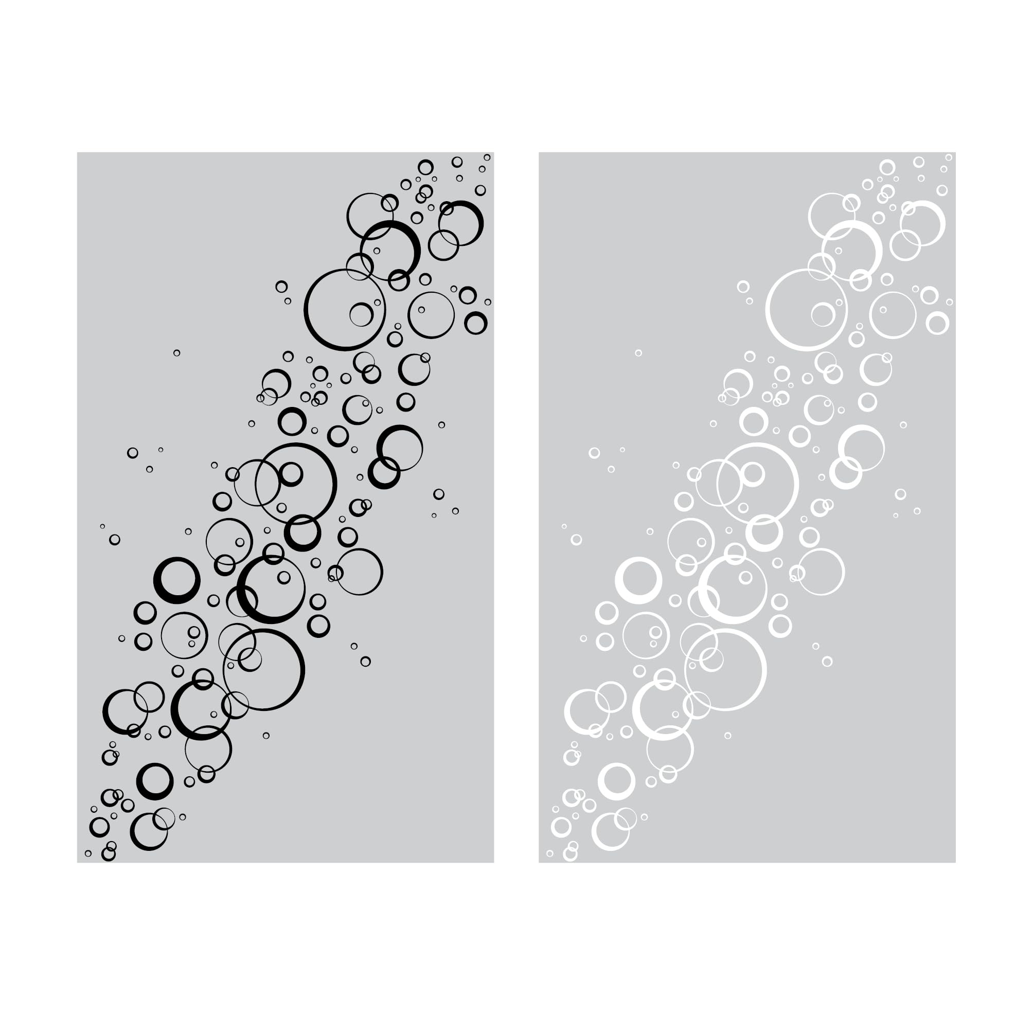 Wandtattoo Loft Pellicola protettiva per box doccia con motivo a bolle d'aria, dimensioni desiderate, colore nero o bianco, pellicola adesiva per porte in vetro doccia, impermeabile, pellicola adesiva