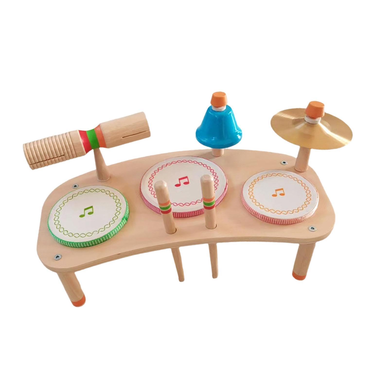 Set di Batteria per Bambini, Bomboniere, Strumento di Apprendimento Musicale, Giocattoli Educativi Sensoriali