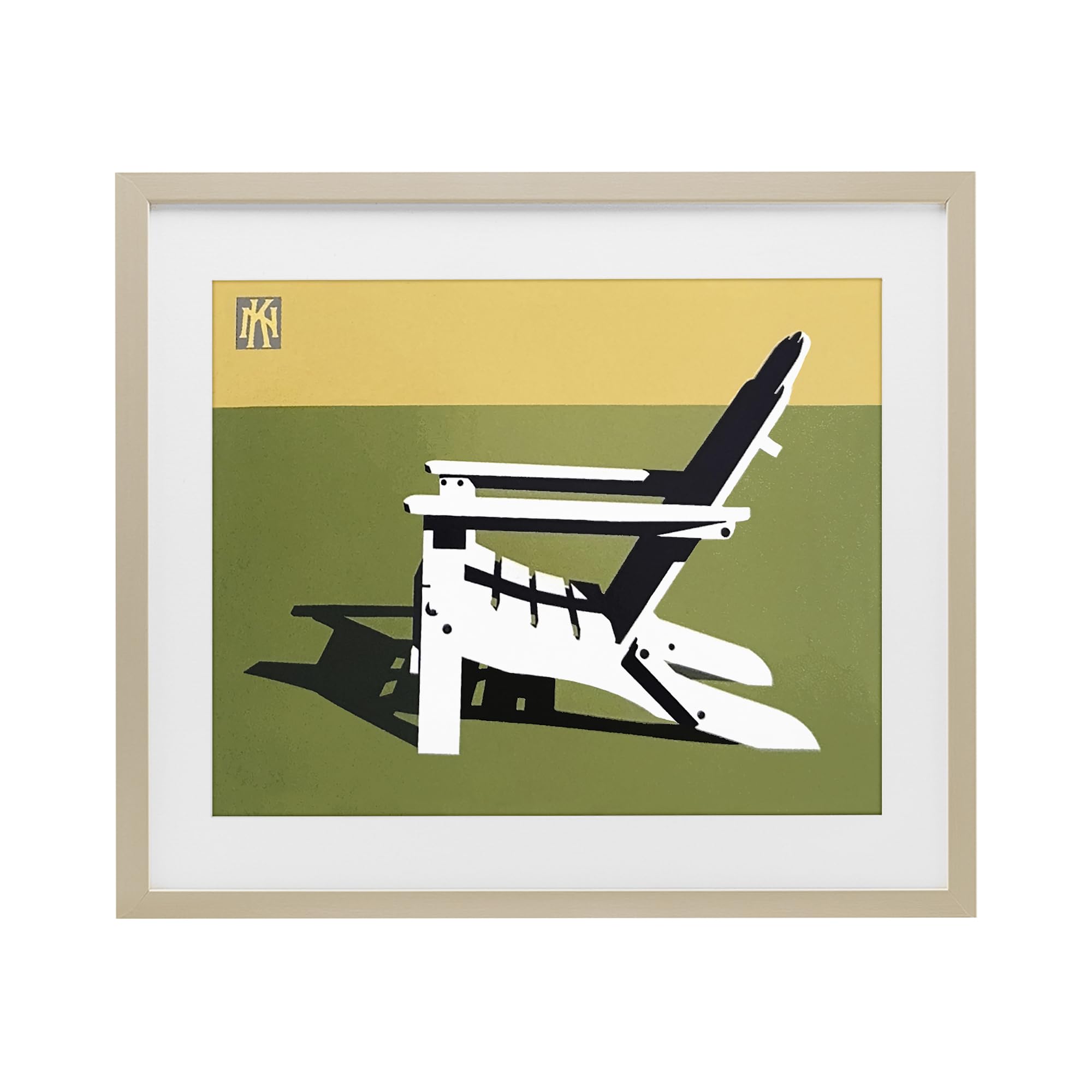 Stupell Industries Harvest Pine (Textured) 'Minimal Sunlit Lounge Chair', Framed Print Under Glass, Brown, 21 X 17 Inches, Easy To Hang And Sturdy, Made In Usa, By Jadei Graphics