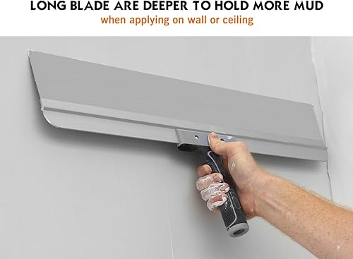 Miniatura 6 de ROLLINGDOG Cuchillo de cinta de 24 pulgadas, cuchillo de cinta para paneles de yeso, extremo roscado que se puede fijar al poste de extensión, hoja
