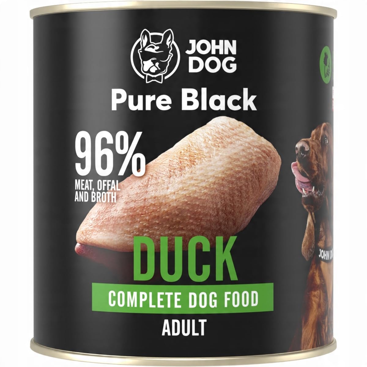 KARMA MOKRA John Dog PURE BLACK DOROSŁY KACZKA 800g*6