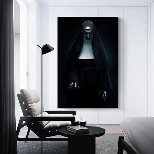 Miniatura 3 de Póster de película de terror The Conjuring Mystery Nun, 1 póster retro impreso de alta definición y pósteres de arte de pared impresos en lienzo que