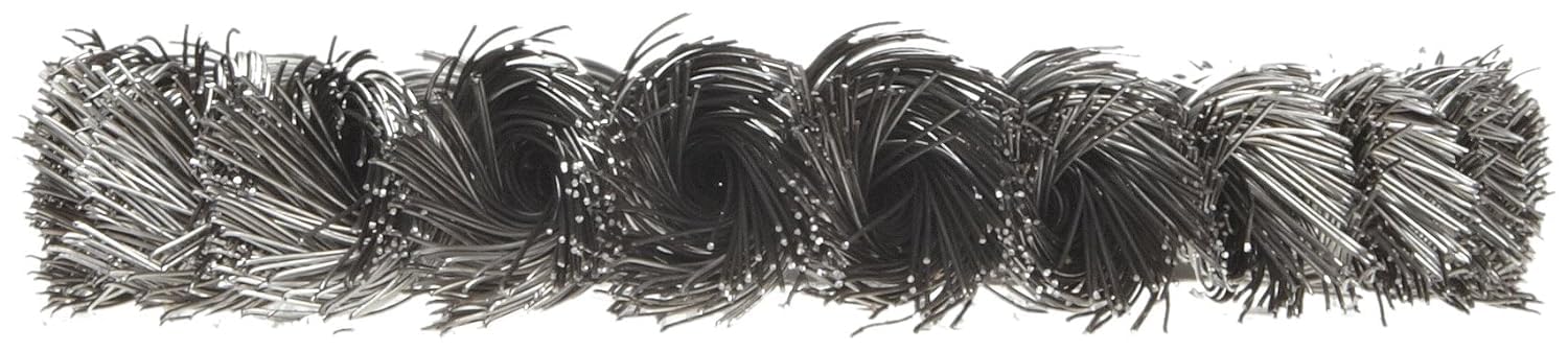 Weiler 08044 4" Standard Twist Knot Wire Wheel, .014" Steel Fill, 1/2"-3/8" Arbor Hole, Made in The USA (Pack of 10)