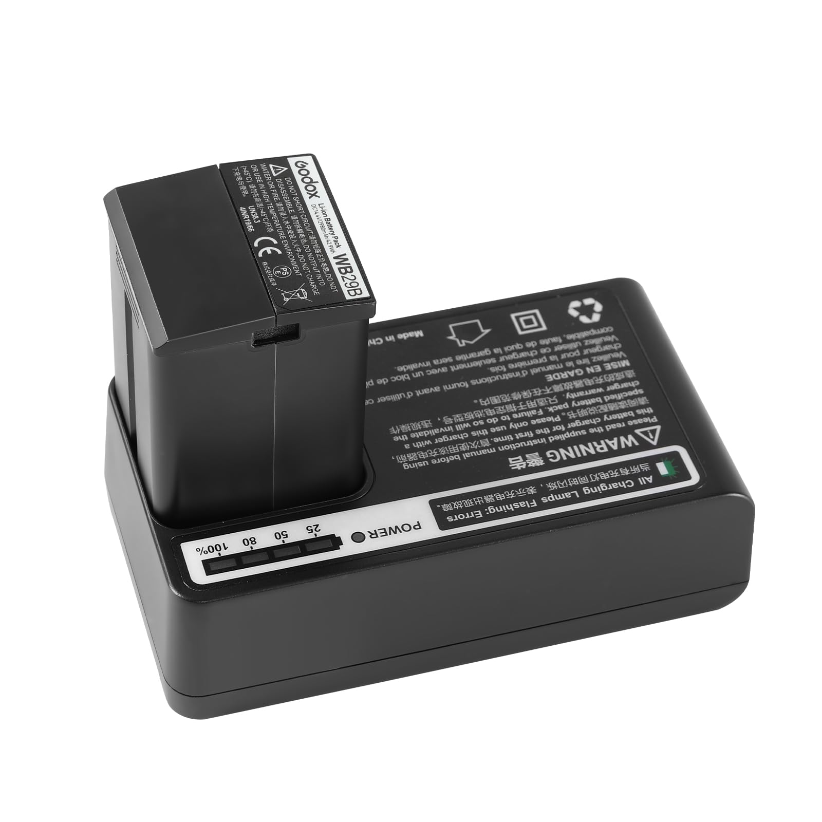 Godox WB29B AD200PRO Batteria WB29B Battery 14.4V/2980mAh per Flash Rotondo Godox AD200 AD200PRO