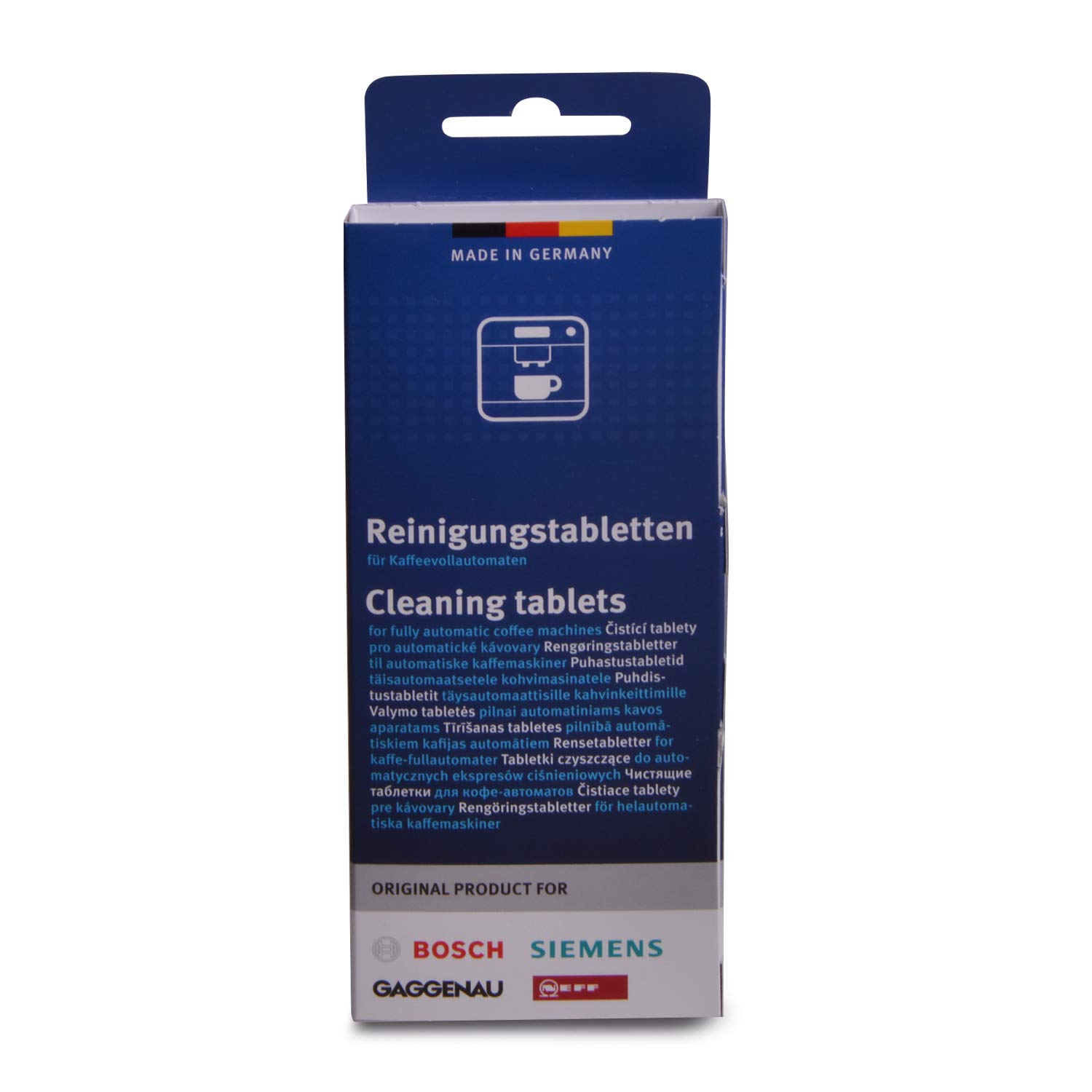 Bosch 00311969 Cleaning Tablets for Coffee Machine and Thermos Flask Pack of 10