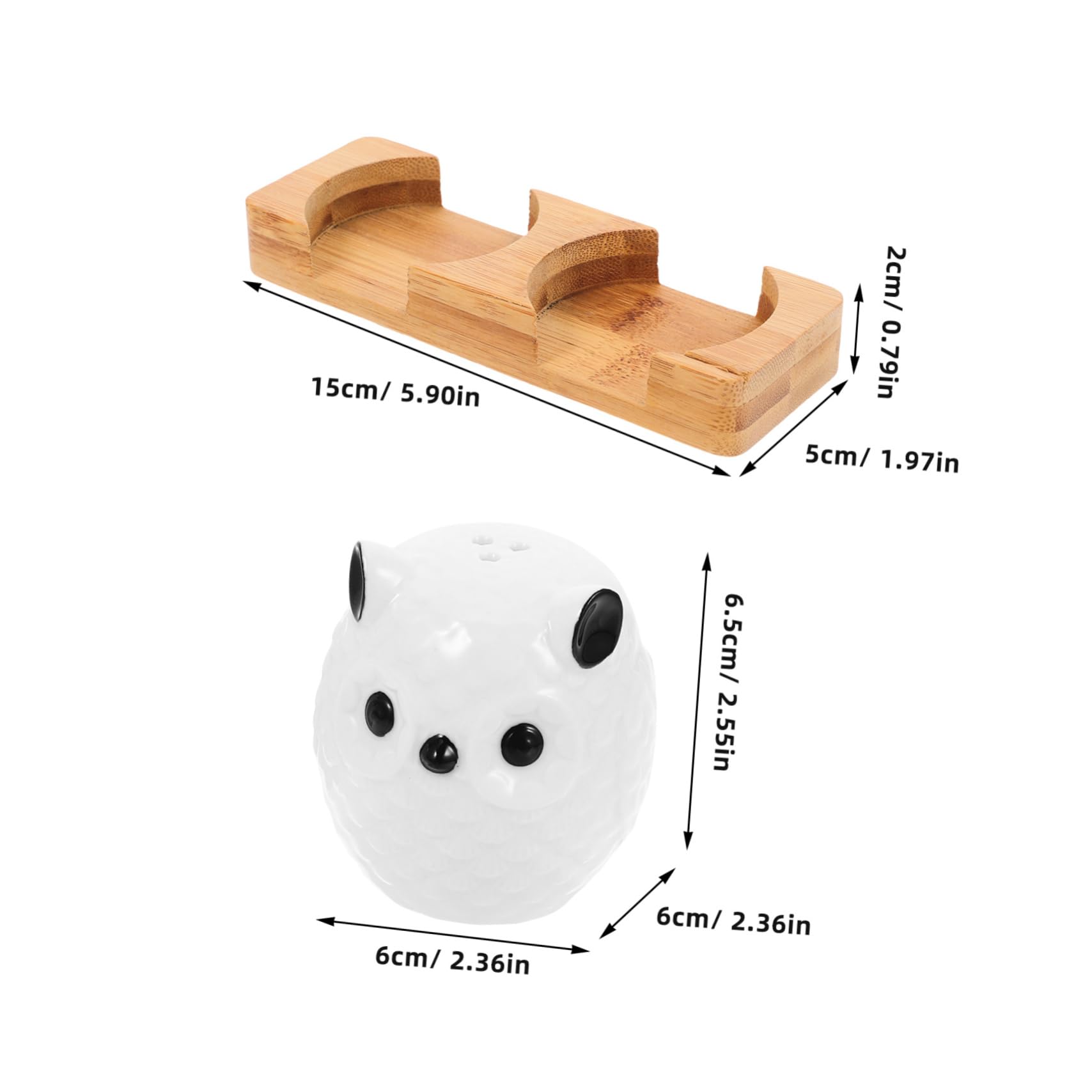 CIYODO Set of 2 Porcelain Salt and Sugar Ceramic Condiment Pot for Kitchen Seasoning White Pepper Jars