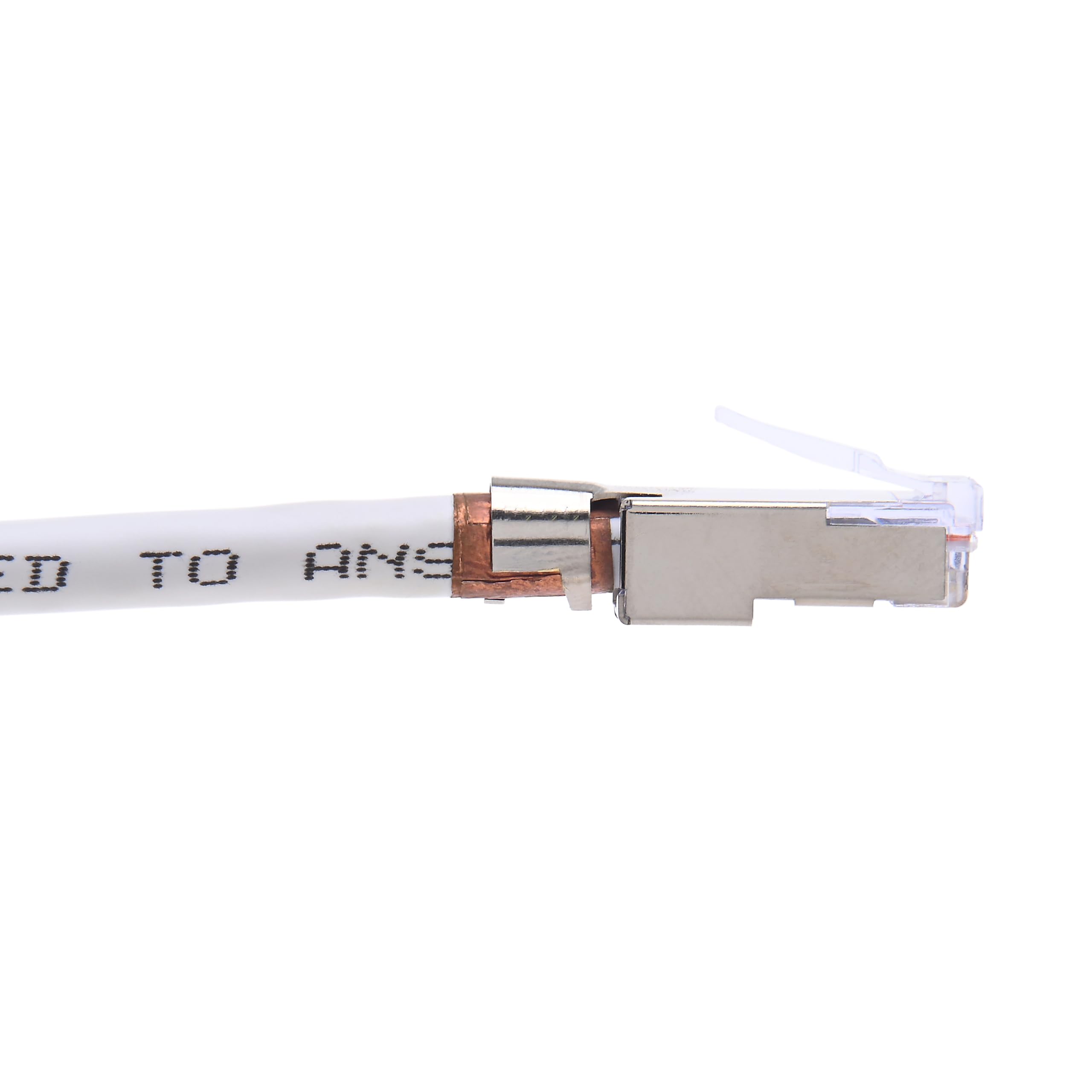 Las herramientas Platinum 202022J EZ-RJ45 apantallado CAT5e/6 Conector de tierra externa, 50-Pack