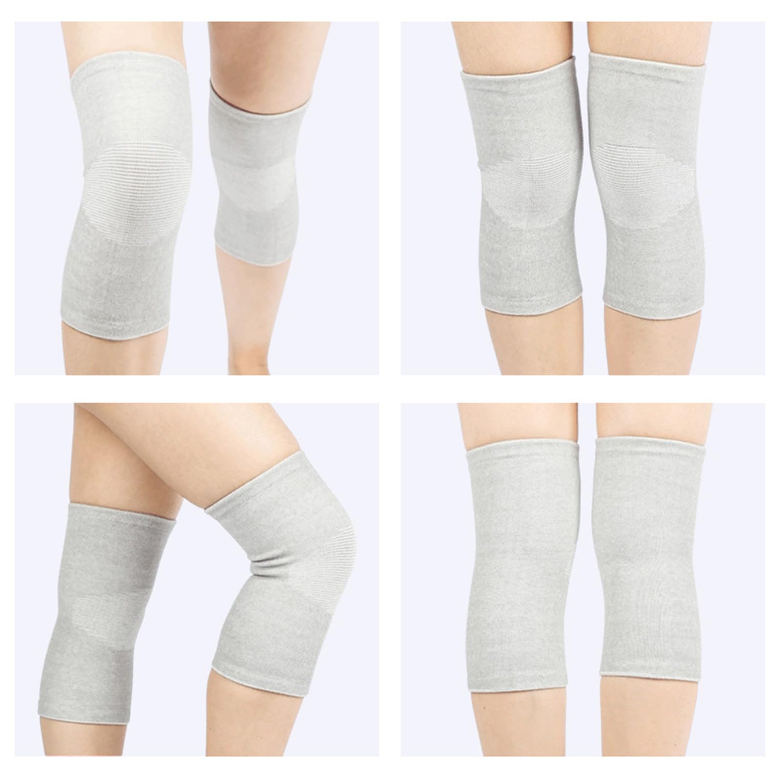 MEIION heality genouillere en bambou Genouillères de compression en bambou pour hommes et femmes Respirantes, Antidérapantes, Idéales pour le Sport et le Quotidien