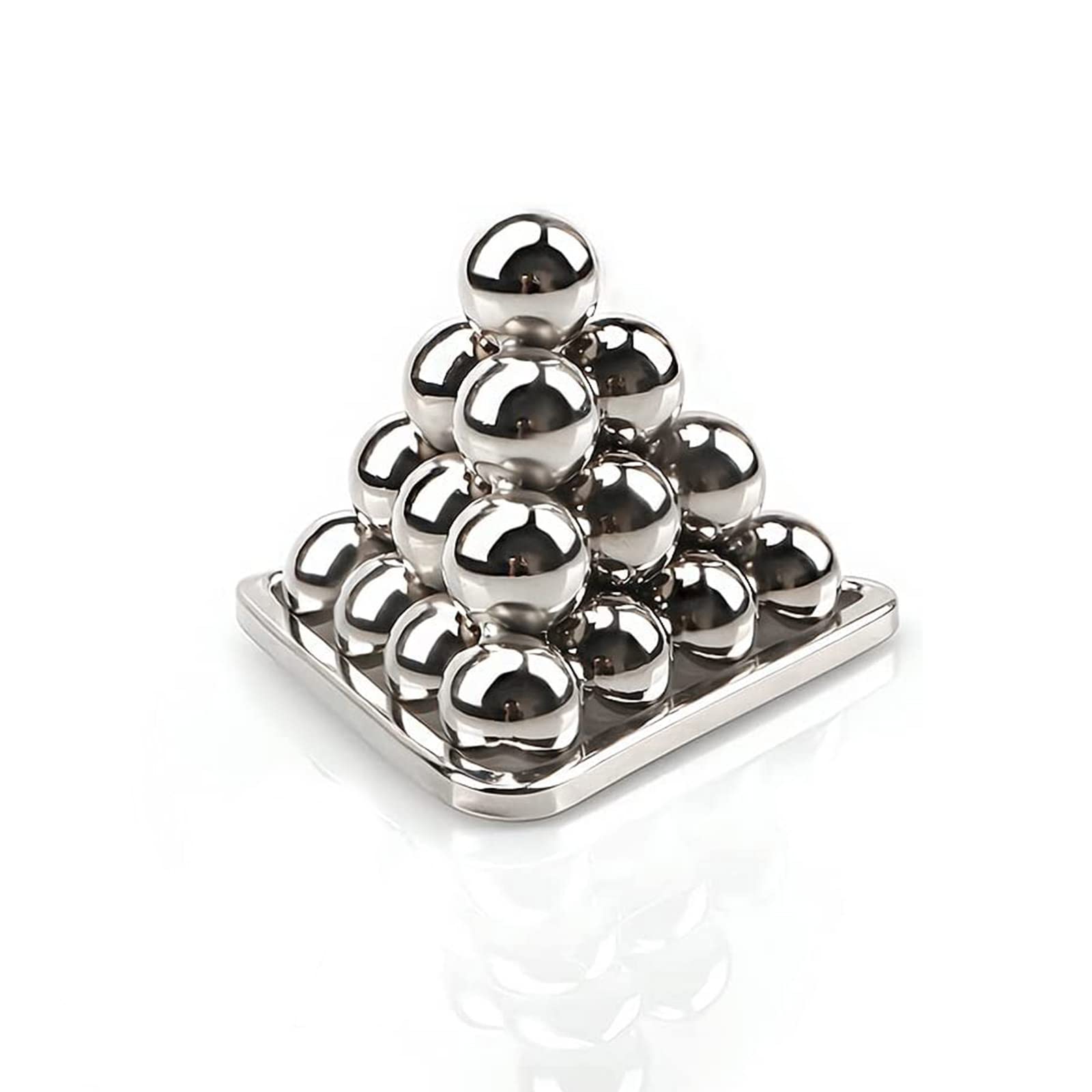 ONE TO FOUR Brain Teaser Puzzle, Cast Metal Disentanglement Puzzle, Interlocking Unlock IQ Test for Adults Kids, Mind Games for Entertainment, Birthday Gift for Children (Pyramid)