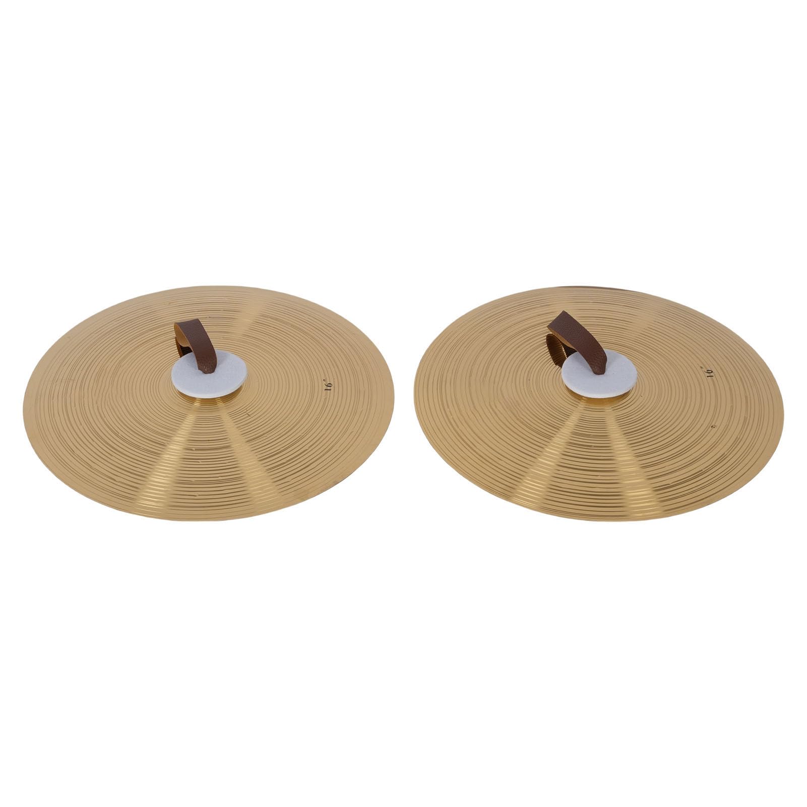 POENVFPO Platillo de Mano de Aleación de Alta Dureza de 16 Pulgadas para Interpretación de Banda, Calidad de Sonido Superior, Adecuado para Principiantes, Estudiantes y Profesionales, Platillo de