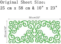 Vista 2 de BIBITIME Arte de pared de vid de vinilo para escaparate, ventana, sala de estar, puerta de cristal, armario de cocina, dormitorio, armario, 4 Verde