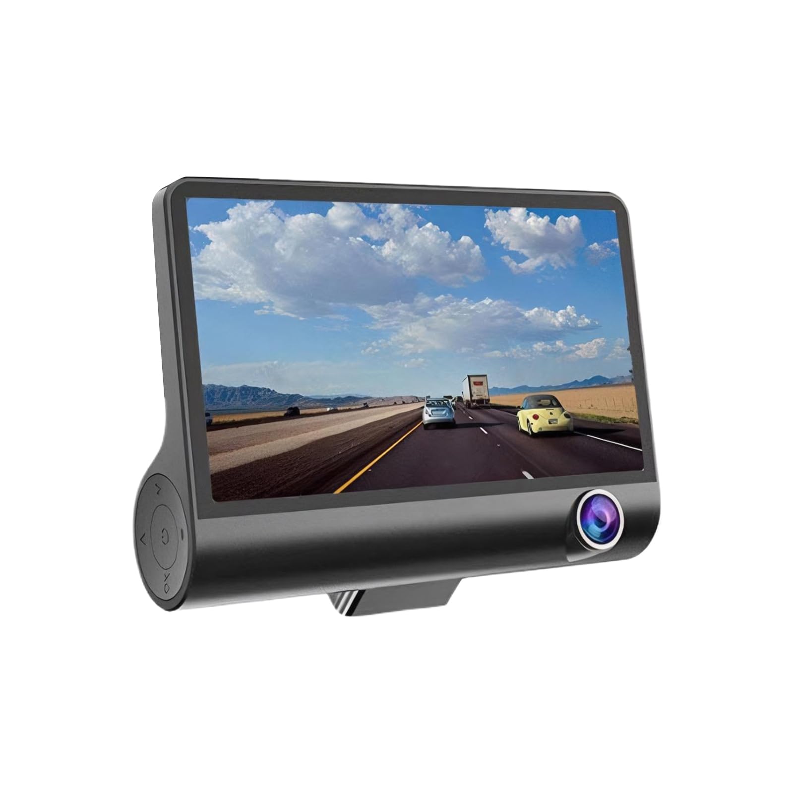 Telecamera da cruscotto HD con doppia registrazione, telecamera anteriore più interna con luci LED, da cruscotto ABS anteriore e posteriore, Tre record+wifi