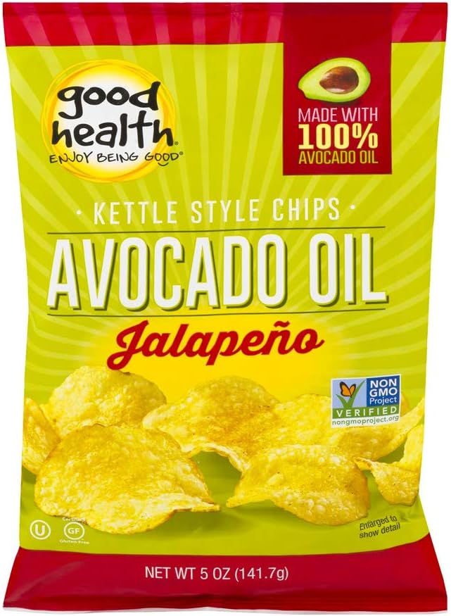 Good Health Chips Pot Avocado Oil, Jalapeno, 5 oz, pack of 12