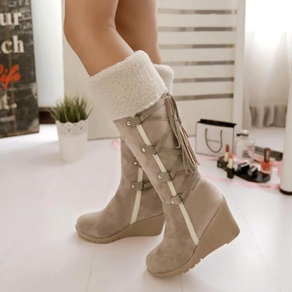 Womens wedge winter boots Clearance