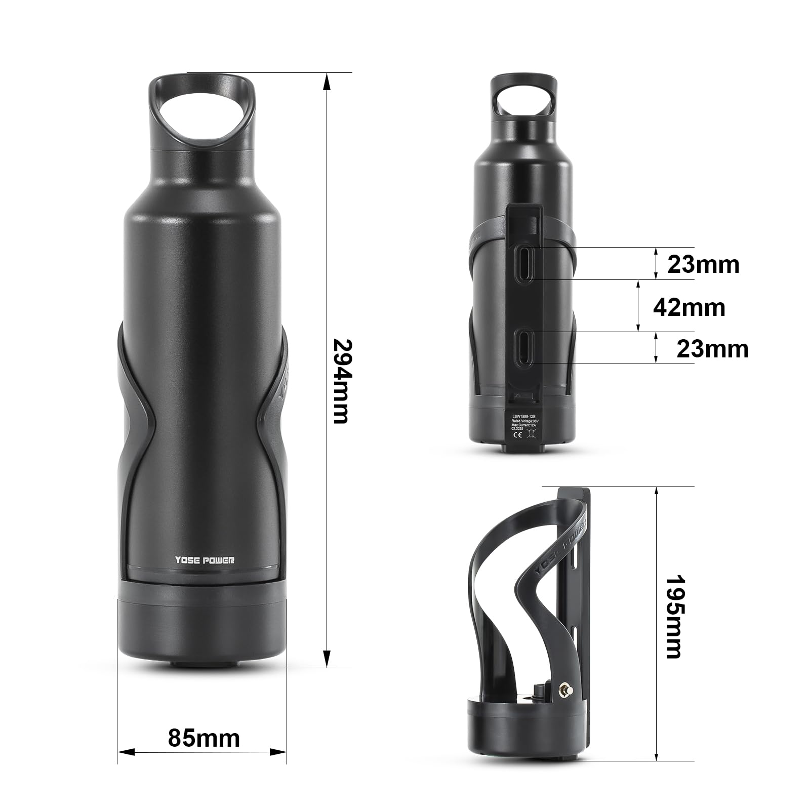 E-Bike Conversion Kit 26" / 27,5" / 28" (700C) Felge mit 250W Drehmoment Motor 36V Samsung Trinkflaschen Batterie Umbausatz Integrierter Torque PAS Sensor