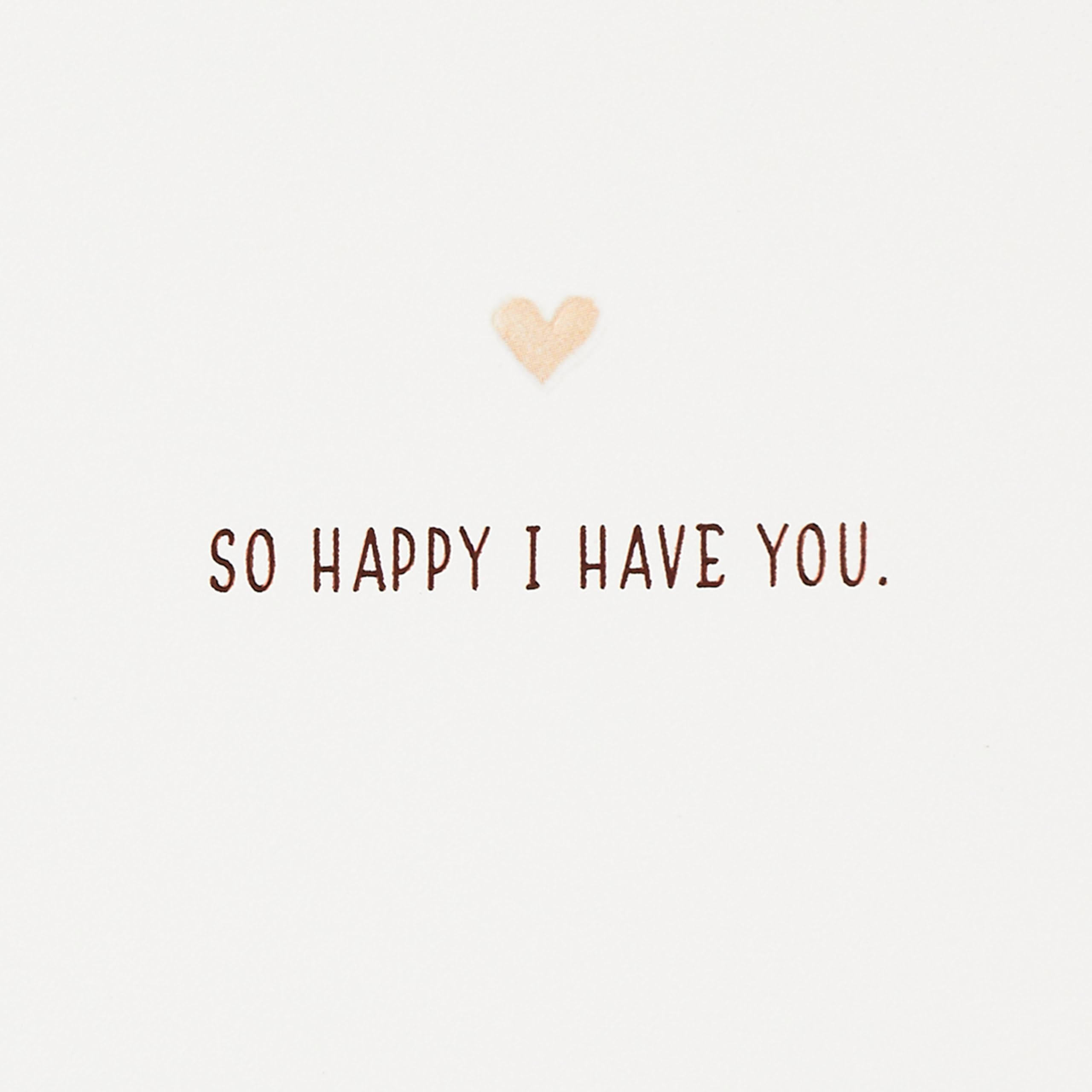 Hallmark Signature Love Card (So Happy I Have You, Coffee) for Birthday, Anniversary, Valentine's Day
