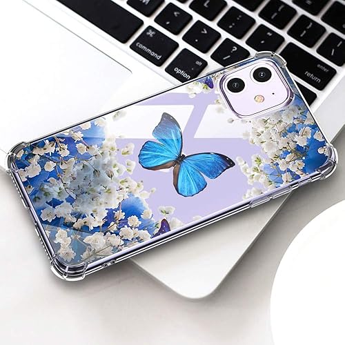 Miniatura 6 de Funda transparente diseñada para iPhone 11 con protector de pantalla, suave, a prueba de golpes, transparente, para mujeres y niñas, funda de
