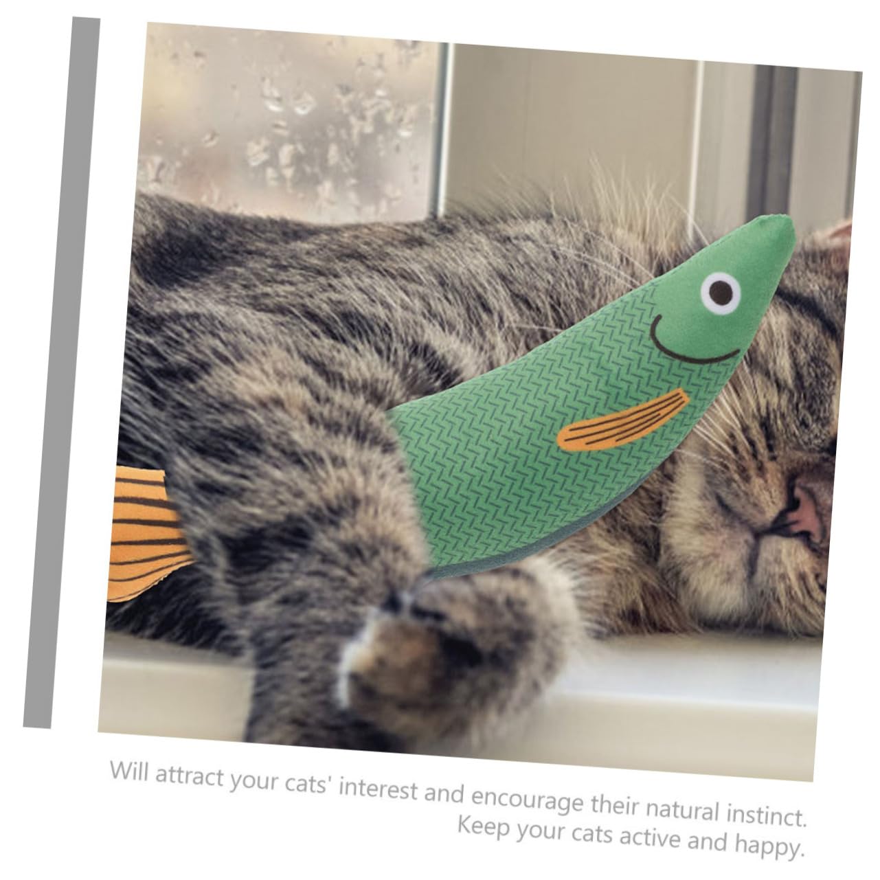 VANZACK 8pezzi Giocattoli Per Gatti Forma Di Pesce Giocattoli Catnip Interattivi Per Masticare e Divertimento Perfetti Per Gatti Indoor Resistente e Sicuro