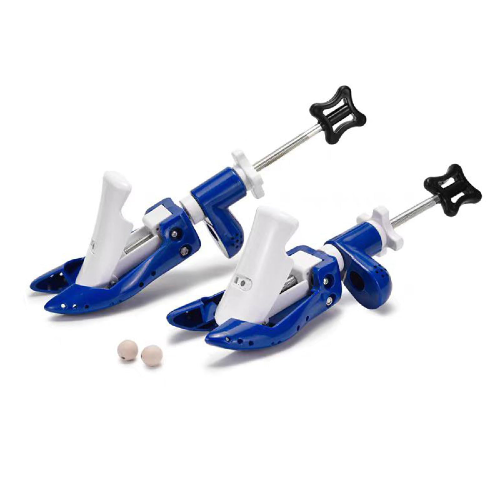 REVAHI Plástico Estirador de Zapatos, Hormas para Zapatos para Mujer Hombre, Expansor de Zapatos, Ajustable Longitud y Anchura, Azul
