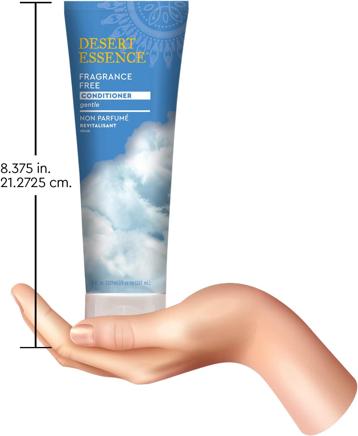 Desert Essence Fragrance Free Conditioner – Gentle, Paraben, Gluten & Cruelty-Free - Smooths & Softens Hair - No Oil Residue - For All Hair Types - 8 fl oz - Image 5