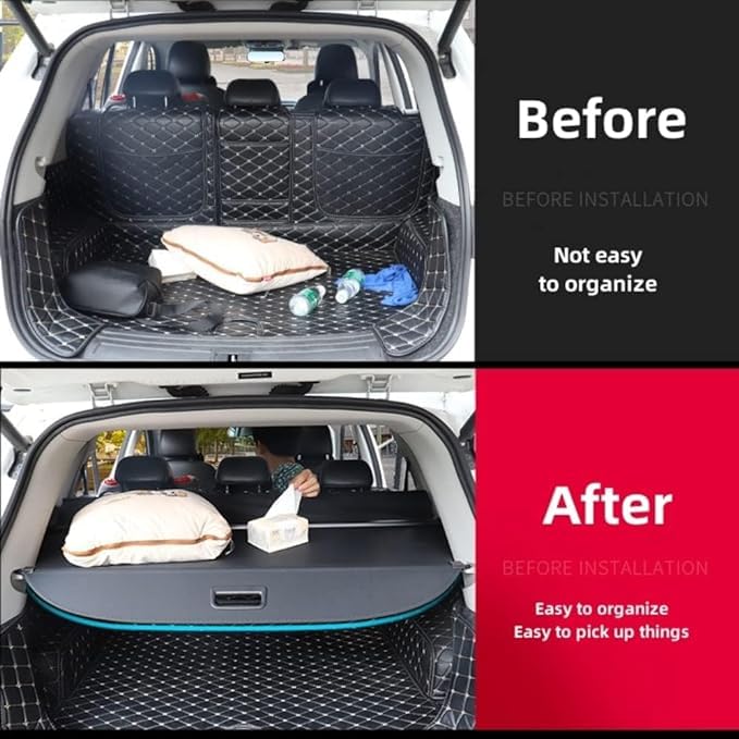 Auto Kofferraumabdeckung Ausziehbar Rollo,für Toyota Yaris Cross 2023 2024,Hintere Kofferraum Hutablage, Schattenschutz PrivatsphäRe Vorhang