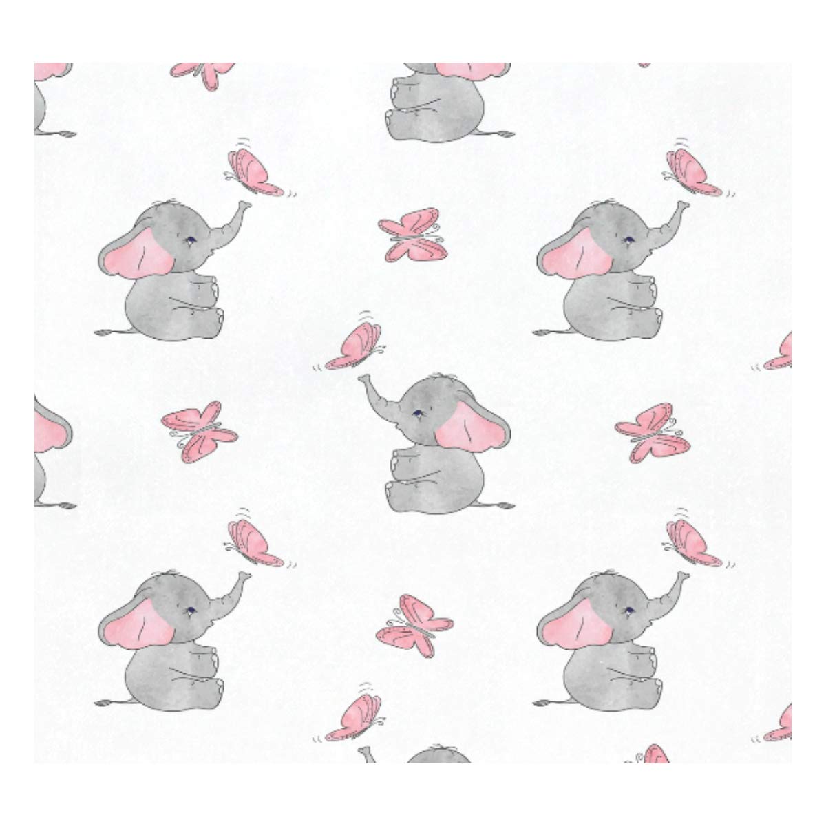Thermosflasche, Vakuum-isoliert, Edelstahl, doppelwandig, auslaufsicher, Tier-Elefant, Schmetterling, personalisierbar, bedruckt, echtes Leder, 500 ml