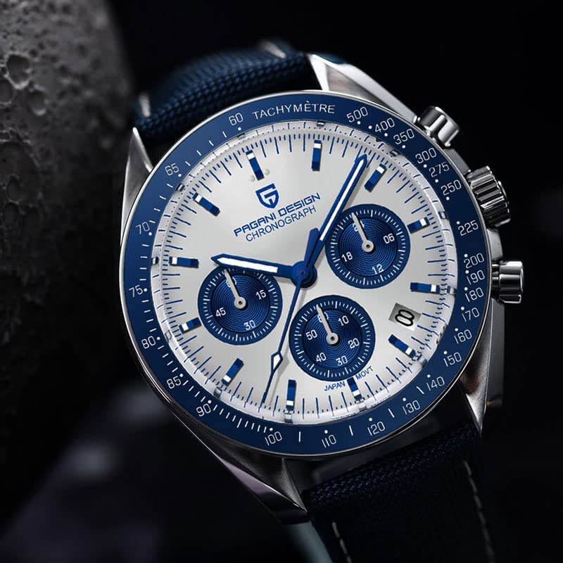 Image of LACZ DENTON Pagani Design PD1701V3 Men's Watches Quartz Men Chronograph Stainless Steel Sports Watches for Mens Waterproof Watches Japan VK63 Movement