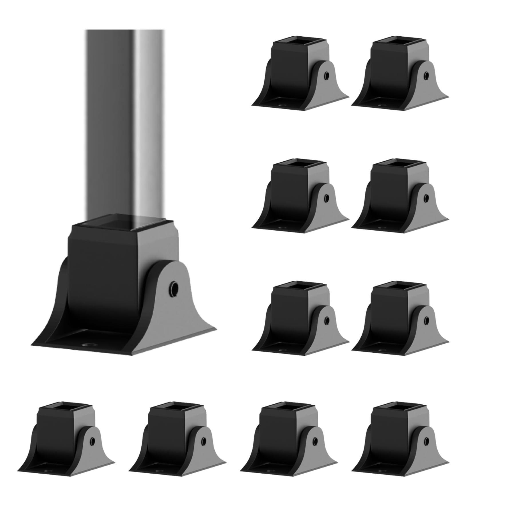 Snapklik.com : 10-Pack Baluster Swivel Shoes, Aluminum Adjustable Angle ...