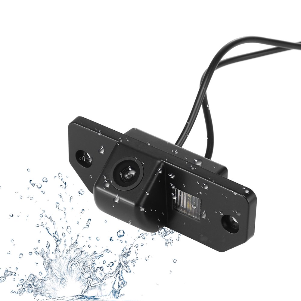 Portatarga Videocamera HD per Impermeabile retrovisore Telecamera da Retromarcia per Mondeo Focus C-Max Focus Sedan(3 Carriage) Focus (2 Carriage)