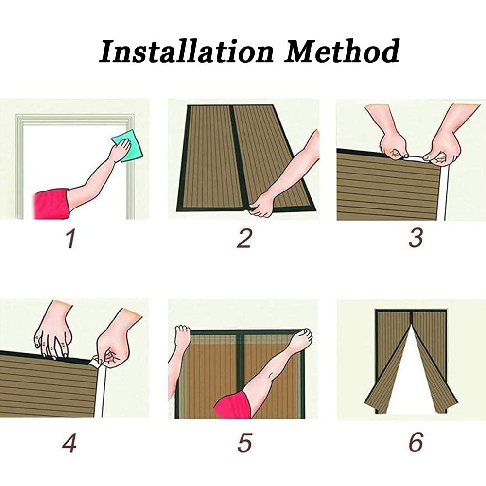 Magnet Fliegengitter Fenster Insektenschutz,160x220cm(schwarz), Magnetischer Fenstervorhang Ohne Bohren für Balkonfenster und Dachfenster, Mosktionetz Mesh Curtain Vollmagnetisch Schließt Automatisch