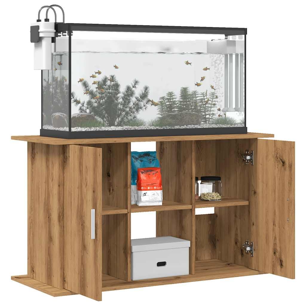 Tomostar Support pour Aquarium, Meuble pour Aquarium Meuble de Base Table d'aquarium chêne Artisanal 101x41x58 cm Bois ingénierie