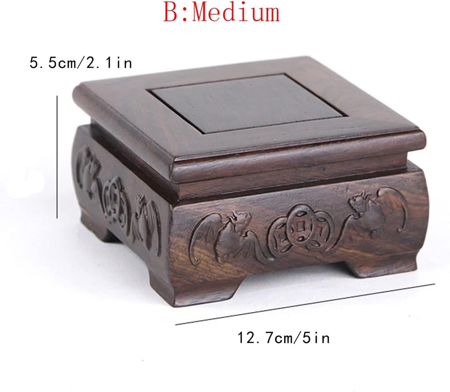 TEESONG 盆栽台座 木製花瓶ベース 正方形 木製花瓶 ディスプレイスタンド 屋内植木鉢スタンド 植木鉢コンテナ ディスプレイス