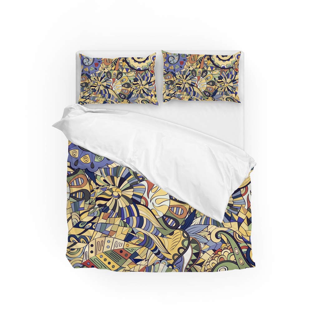 Parure de lit King toutes saisons en polyester doux pour sublimer votre chambre parentale