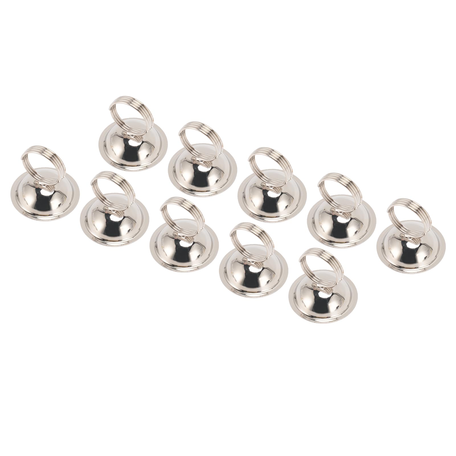 Menu Clips, Stable and Widely Used Table Number Holders, No Fading, 10Pcs for Party Reception (Silver)