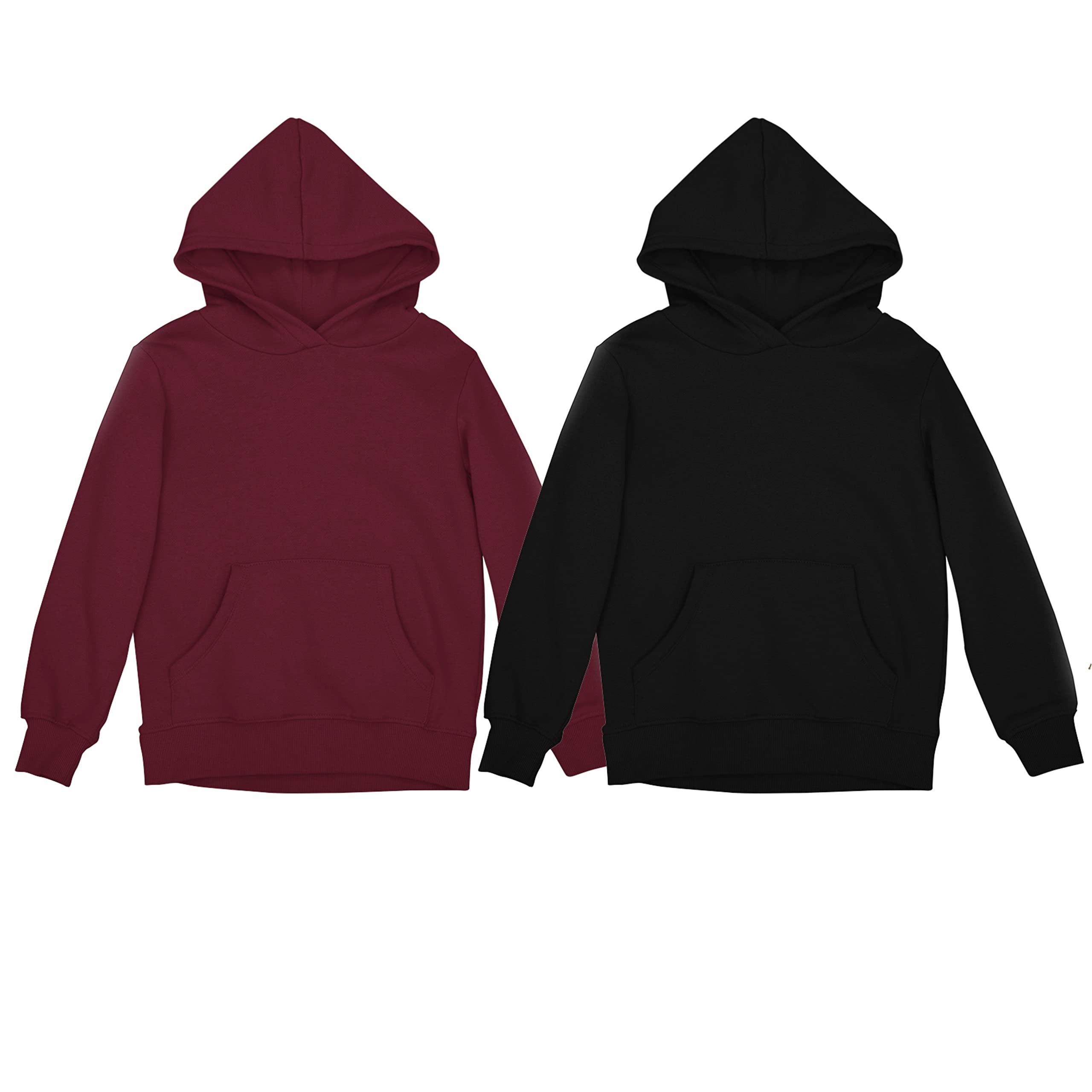 2 Hoodies in Rs 999 Childrens Hoodies-Winter wear Maroon and Black
