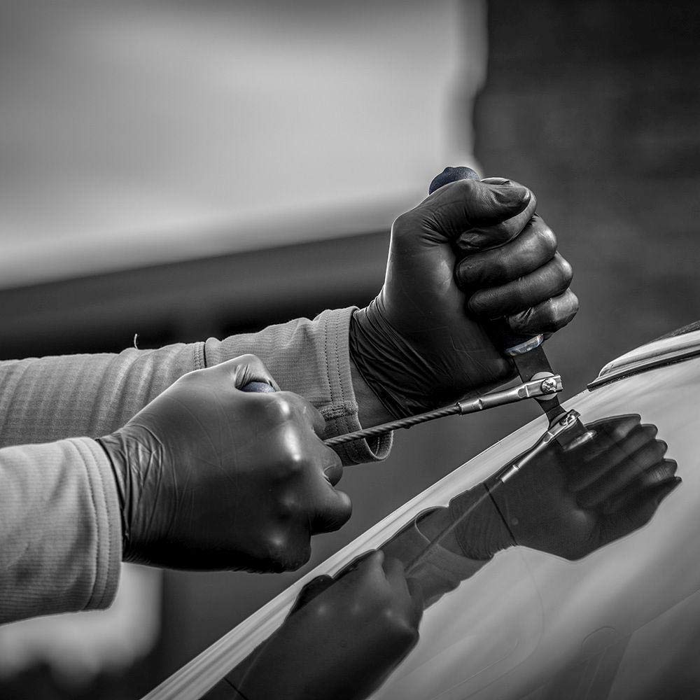 Glass Technology Windshield Removal Pull Knife - Rubber Grip