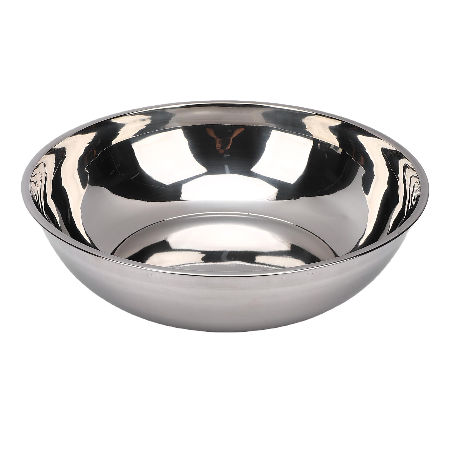 HEEPDD Calentador de Alimentos Redondo de Acero Inoxidable para Buffet, Juego de Platos Redondos de Acero Inoxidable para Frotar, Calentador de Alimentos para Fiestas, Bodas, Reuniones, Catering,
