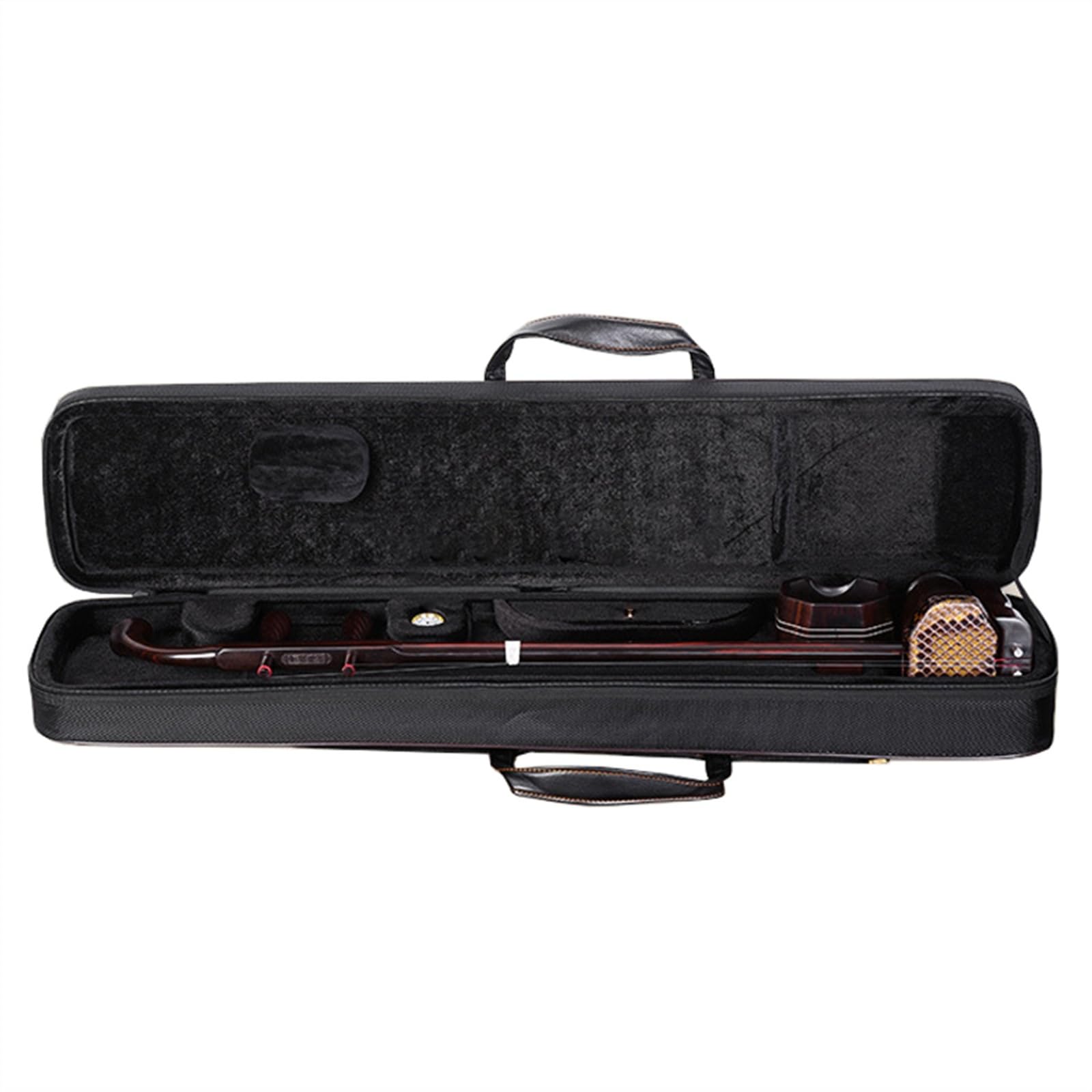 Old Mahogany Flat Octagonal Erhu Magnetic Amplified Erhu Instrument With Storage Box Beginner Erhu