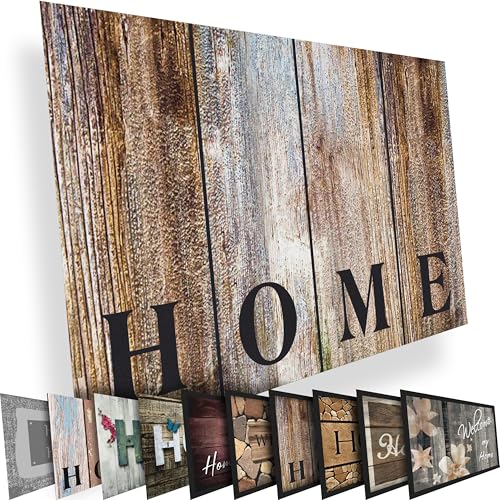 Valia Home Hochwertige Fußmatte 60x80 cm (Large) – Schmutzfangmatte für Innen & Außen, rutschfest mit hoher Saugkraft – vielseitige Designs, ideal für Haustür, Terrasse, Eingangsbereich & Flur