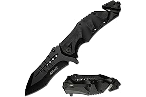 MTech USA MT-A845BK SPRING ASSISTED KNIFE, 5" Closed, Black Blade