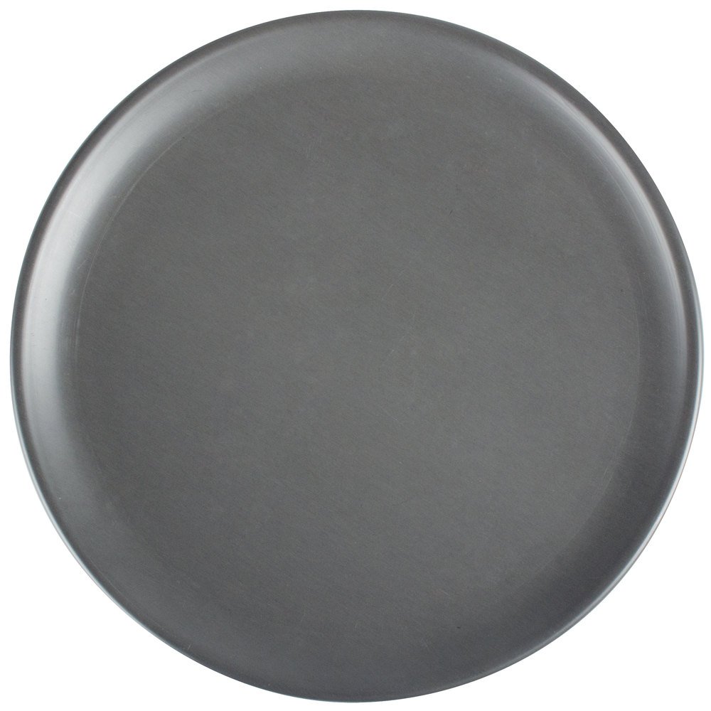 14” Hard Coat Anodized Aluminum Coupe Style Pizza Pan by American Metalcraft – 14", Metal, Model HCCTP14