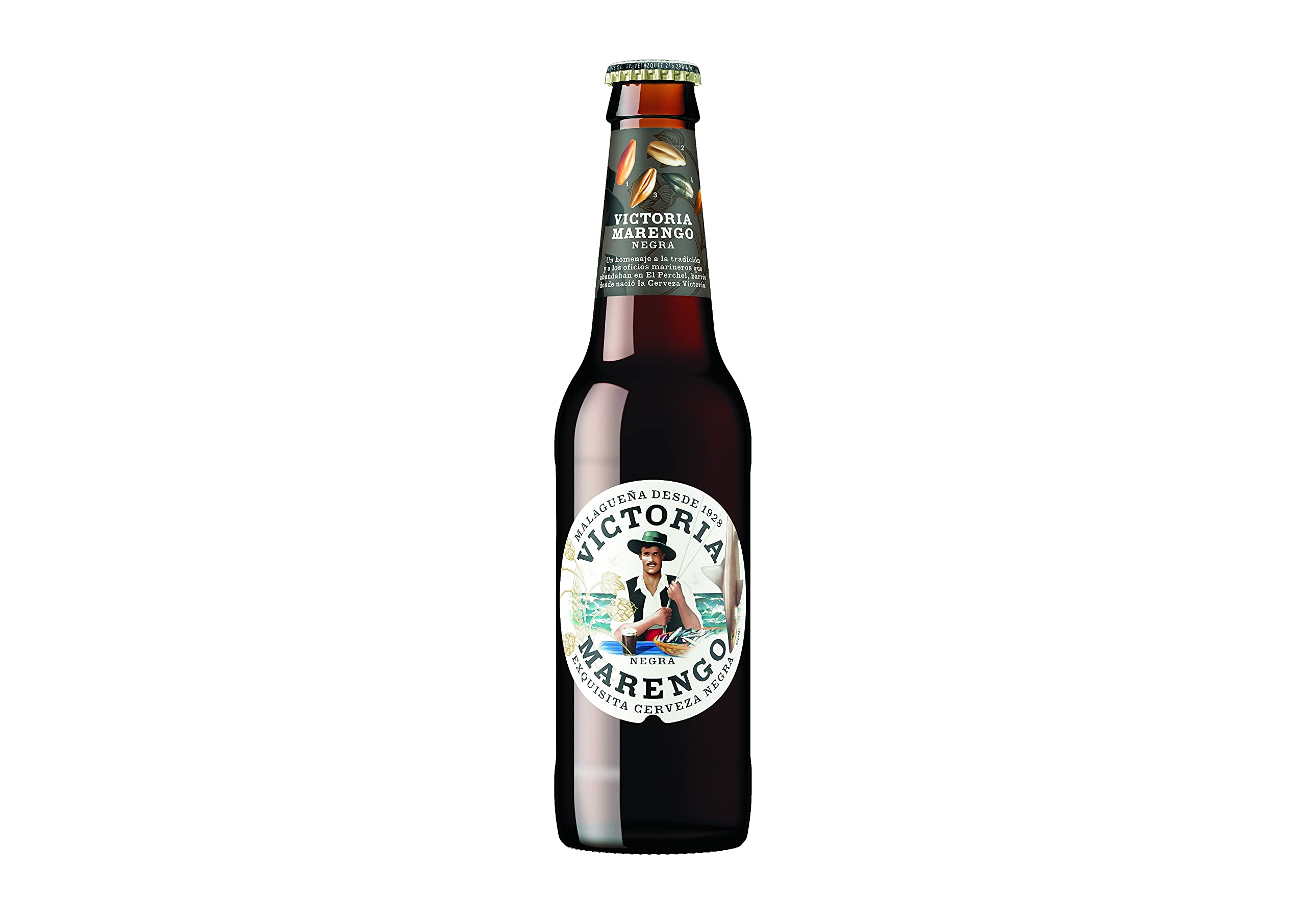 Victoria Marengo | Cerveza Negra | Cereales Tostados | Caja 24 Botellas x 33 cl