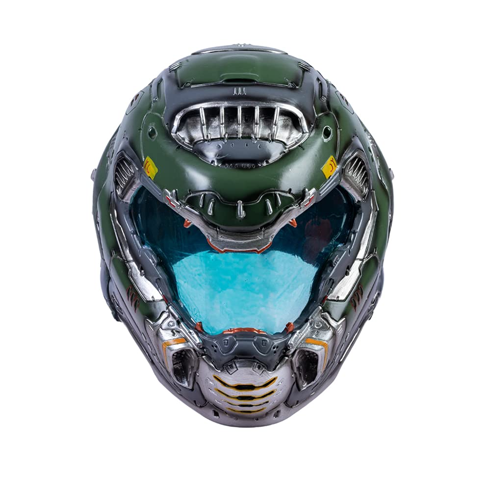 Doomguy Mask Adults Resin Men Full Head Doom Mask Halloween Cosplay Costume Prop Updated Version